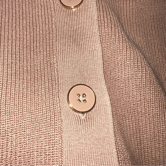 Talbots Beige Button-Up Cardigan Sweater - Picture 3 of 5